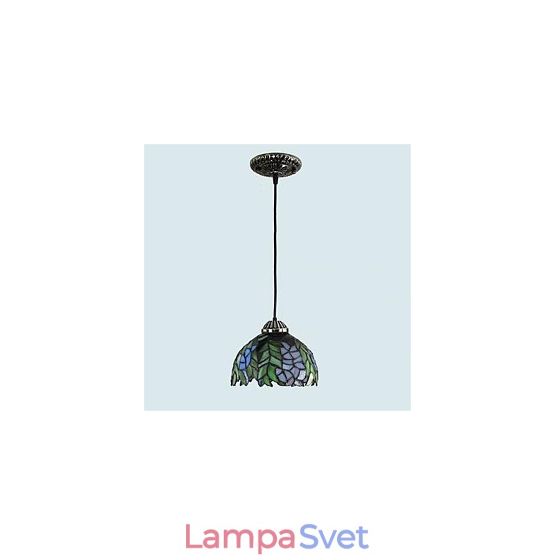 Luster z farebného skla pre európske vidiecke výtvarné umenie, ktorý obnovuje staré spôsoby svetla lampy