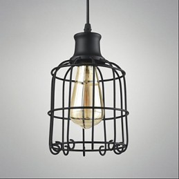 Edison Vintage svetelné závesné svietidlo Luster Cage Tienidlo