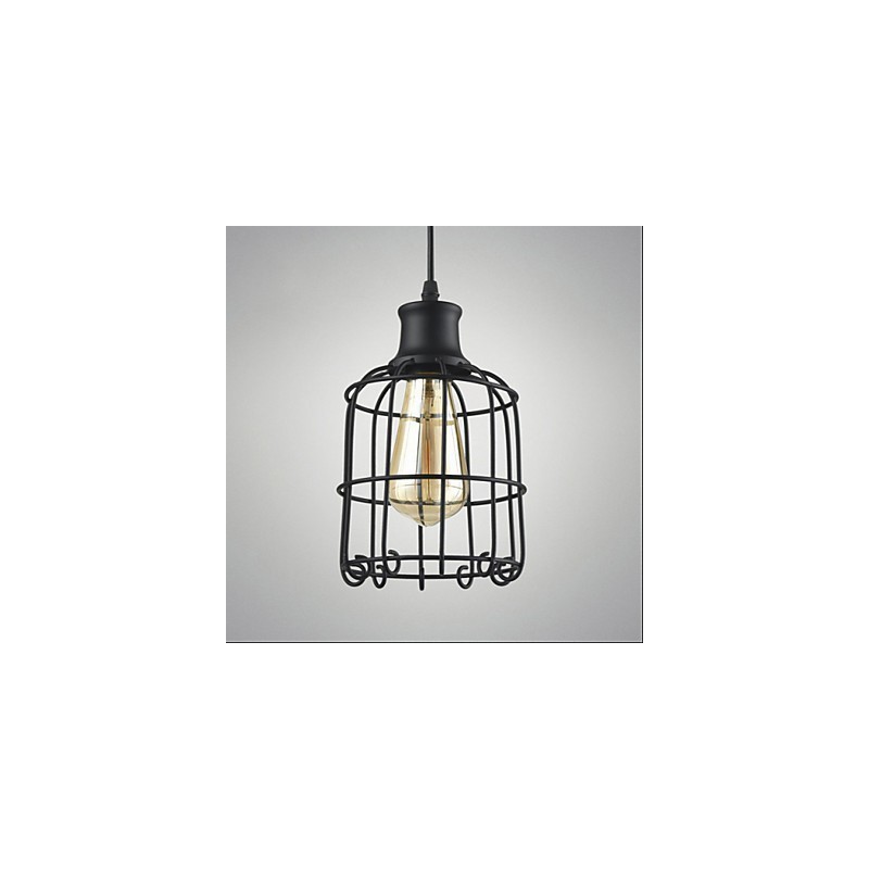 Edison Vintage svetelné závesné svietidlo Luster Cage Tienidlo