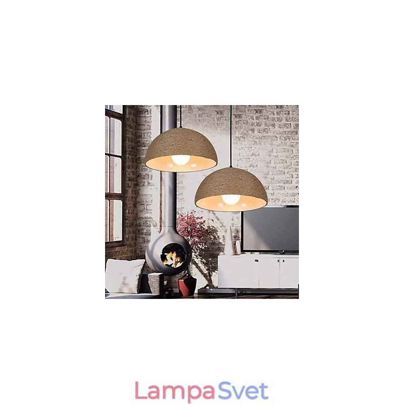 30*Obnovte staroveké spôsoby Severský nápad Polkruhový komín Ručné Konopné lano Droplight