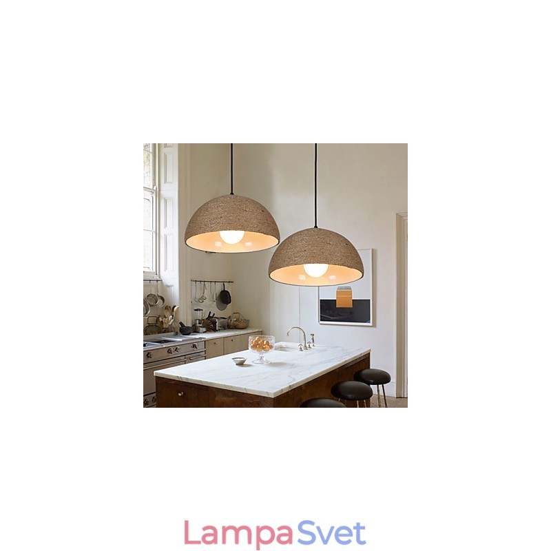 30*Obnovte staroveké spôsoby Severský nápad Polkruhový komín Ručné Konopné lano Droplight
