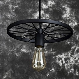 Loft Retro Závesné Lampy Americký vidiecky kovaný Luster koliesko v industriálnom štýle
