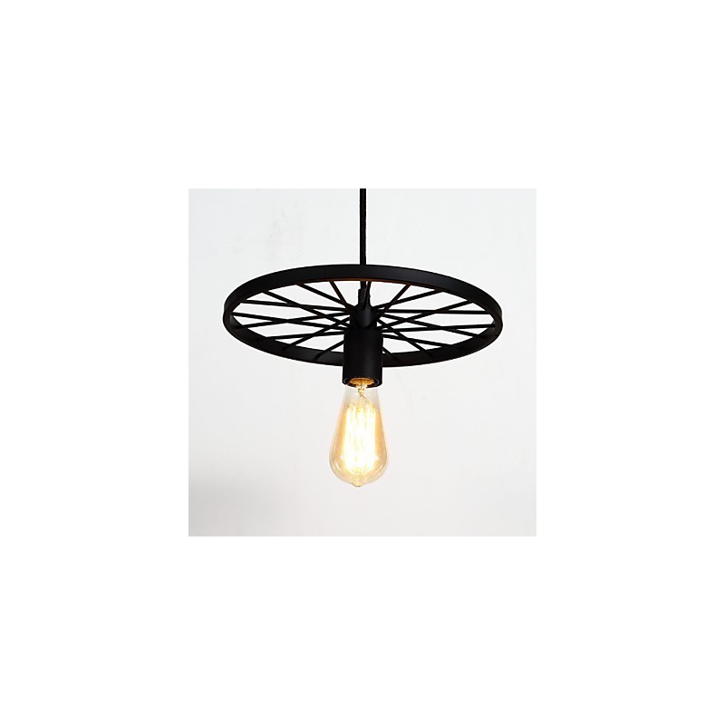Loft Retro Závesné Lampy Americký vidiecky kovaný Luster koliesko v industriálnom štýle