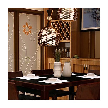 Rural Cany Art Weaving Klasická zmluvná Droplight Lamp Light Rural Cany Art Weaving Klasická zmluvná Droplight Lamp Light