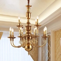 Luster Traditional Classic Rustic Lodge Metal