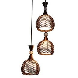 Rural Cany Art Weaving Klasická zmluvná Droplight Lamp Light
