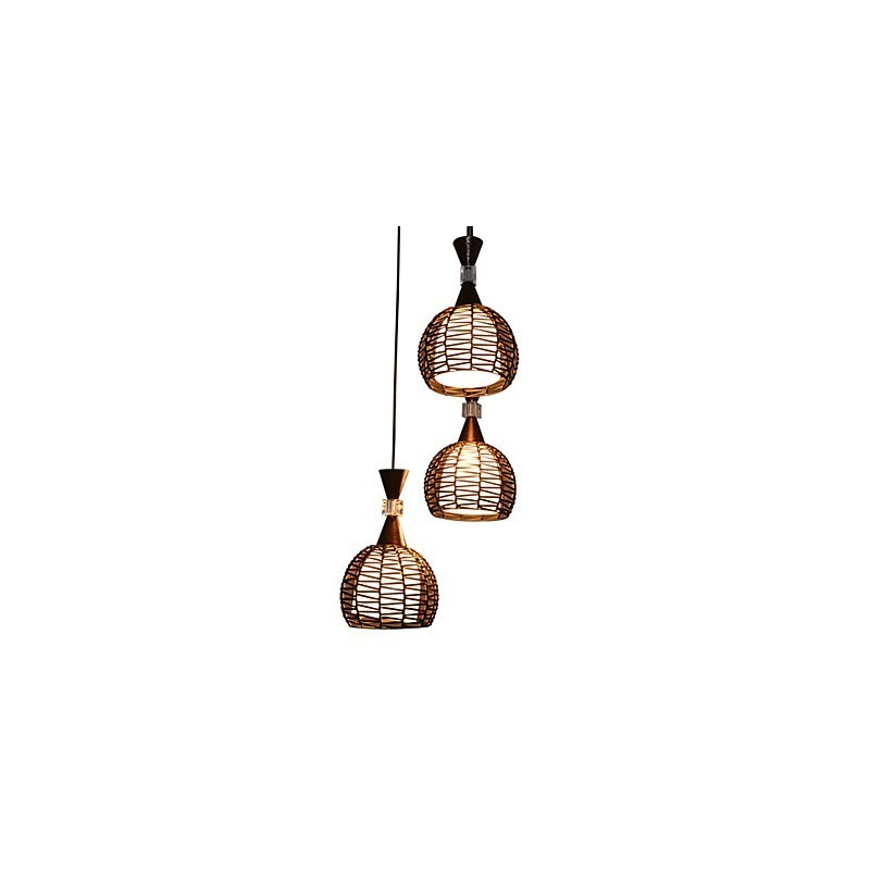 Rural Cany Art Weaving Klasická zmluvná Droplight Lamp Light