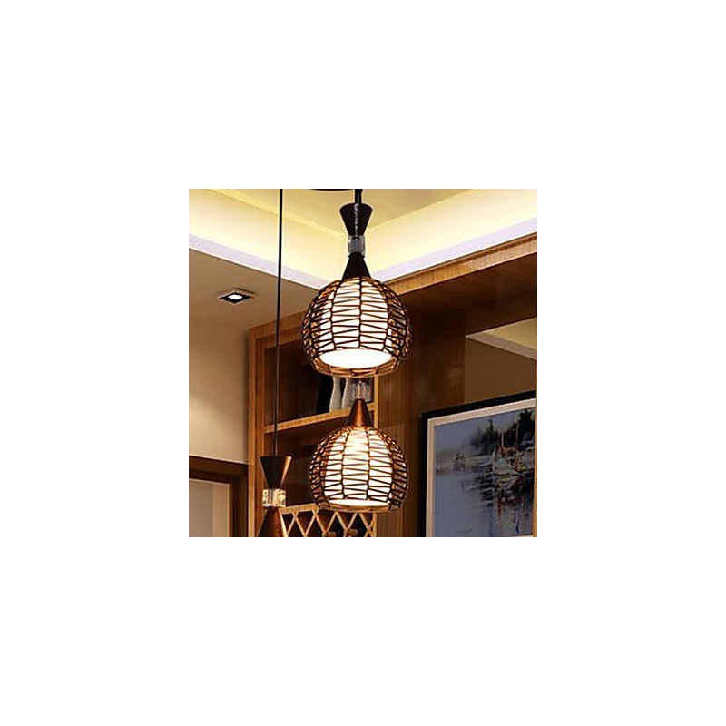 Rural Cany Art Weaving Klasická zmluvná Droplight Lamp Light