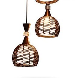 Rural Cany Art Weaving Klasická zmluvná Droplight Lamp Light