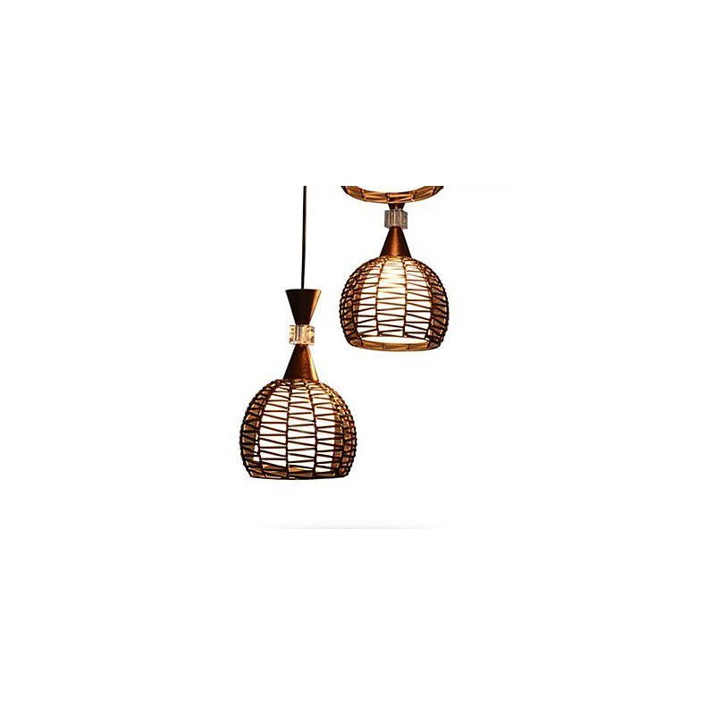 Rural Cany Art Weaving Klasická zmluvná Droplight Lamp Light