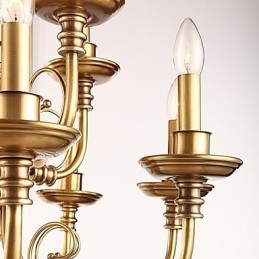 Luster Traditional Classic Rustic Lodge Metal