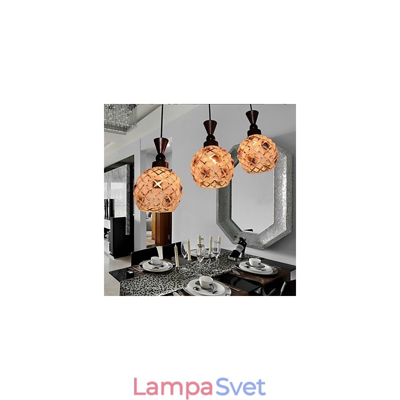 Valcový sklenený priamy bubon s jednou hlavou Jednoduché osvetlenie kvapkovej lampy
