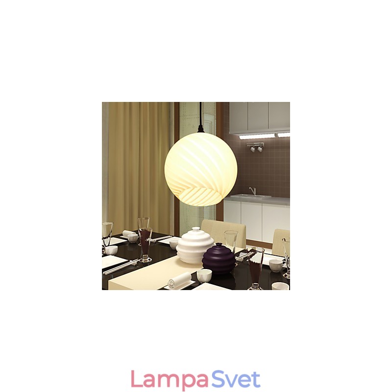 Súčasná a zmluvná L lampa lustra Creative Glass Meals Light