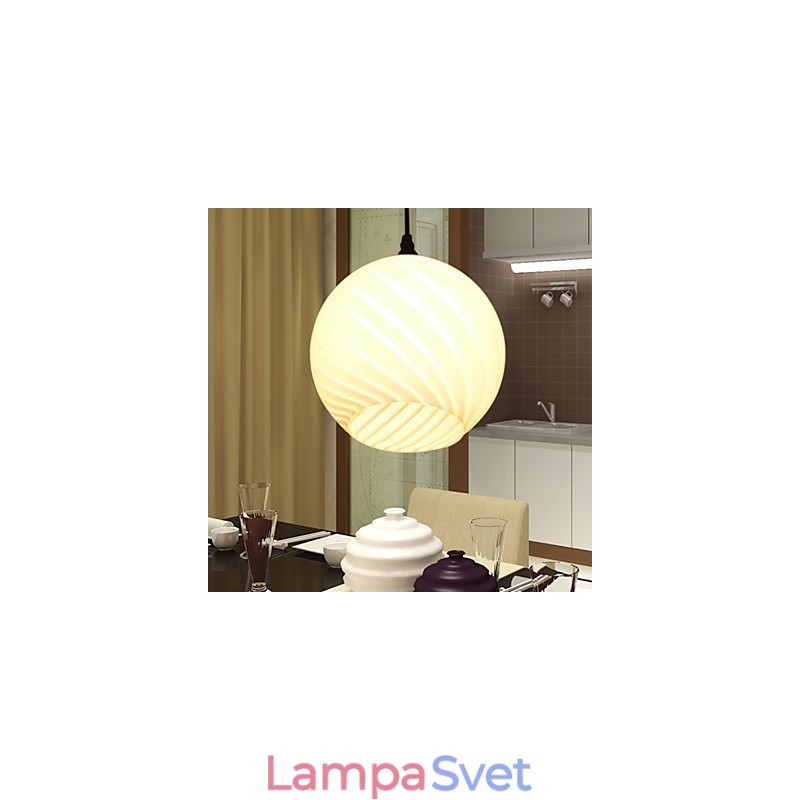 Súčasná a zmluvná L lampa lustra Creative Glass Meals Light