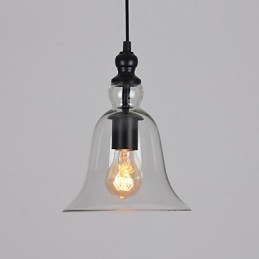 Vintage priemyselný retro sklenený luster Kreatívna minimalistická nočná lampa v čistej farbe