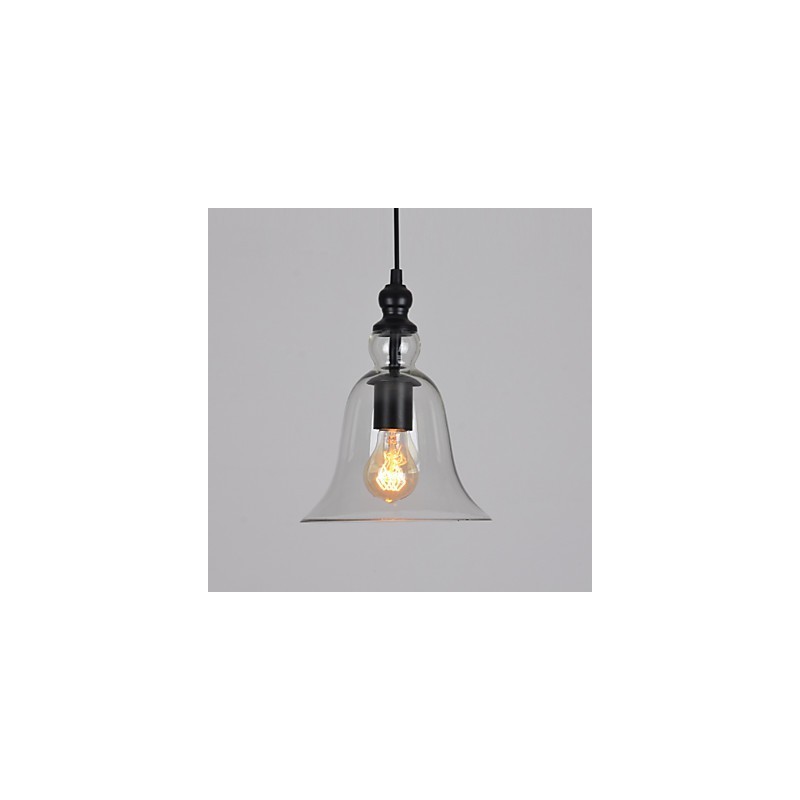 Vintage priemyselný retro sklenený luster Kreatívna minimalistická nočná lampa v čistej farbe