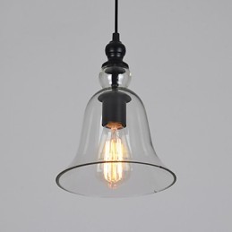 Vintage priemyselný retro sklenený luster Kreatívna minimalistická nočná lampa v čistej farbe