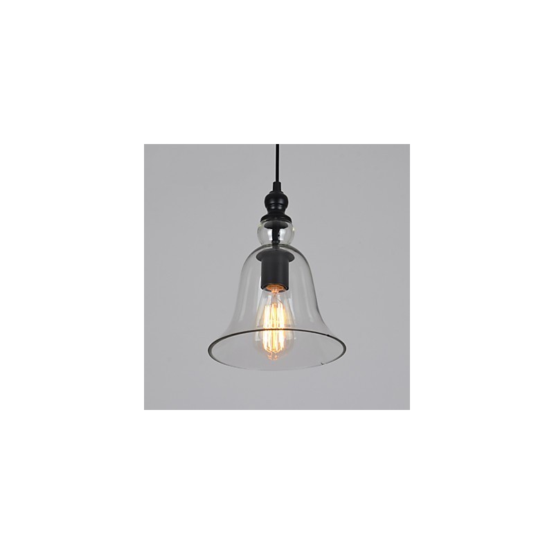 Vintage priemyselný retro sklenený luster Kreatívna minimalistická nočná lampa v čistej farbe