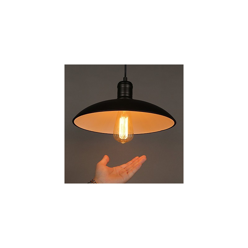 Lampy a lucerny Umenie Reštaurovanie Jednohlavý kovaný lietajúci tanier Droplight