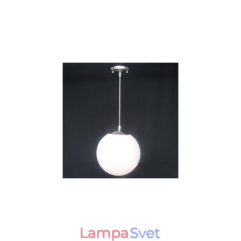 Zmluvné biele sklenené guľové dekoratívne lusterové svetlo