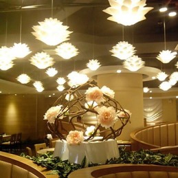 Moderná dekoračná lampa Lotus DropLight