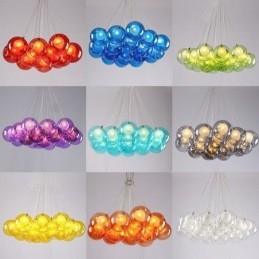 Creative The Nordic Color Restoring Ancient Ways Sklenená miska na zlatú rybku Svetlo Creative Droplight Lamp