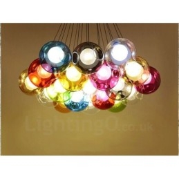 Creative The Nordic Color Restoring Ancient Ways Sklenená miska na zlatú rybku Svetlo Creative Droplight Lamp