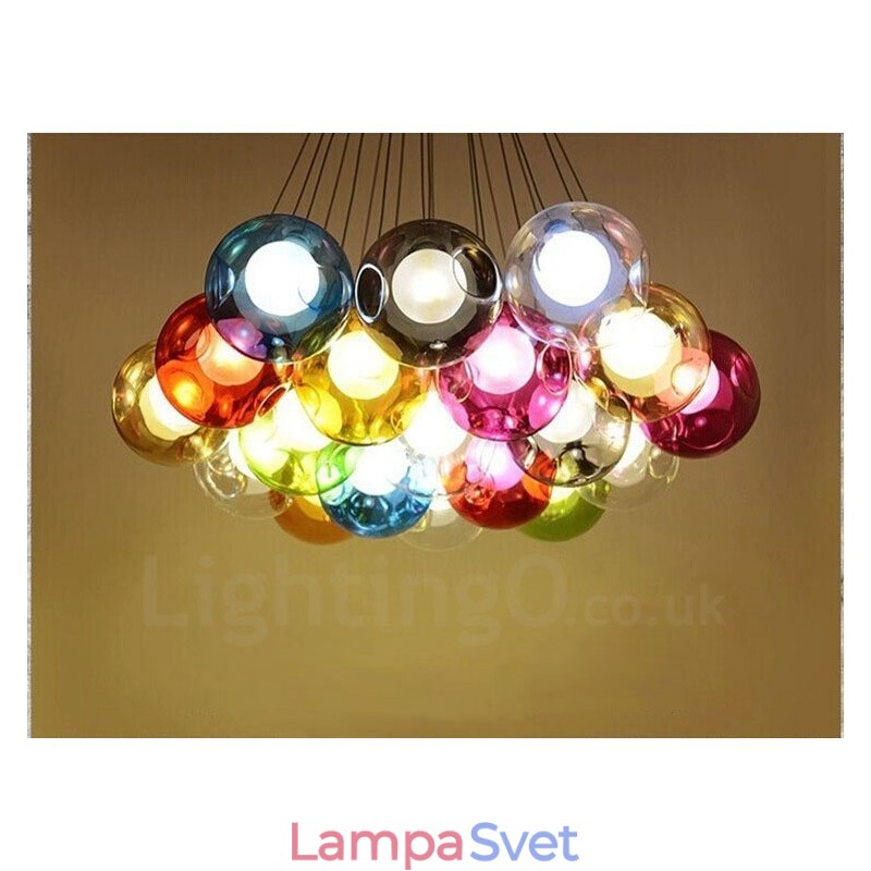 Creative The Nordic Color Restoring Ancient Ways Sklenená miska na zlatú rybku Svetlo Creative Droplight Lamp