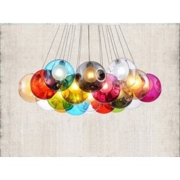 Creative The Nordic Color Restoring Ancient Ways Sklenená miska na zlatú rybku Svetlo Creative Droplight Lamp