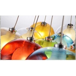 Creative The Nordic Color Restoring Ancient Ways Sklenená miska na zlatú rybku Svetlo Creative Droplight Lamp