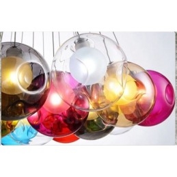 Creative The Nordic Color Restoring Ancient Ways Sklenená miska na zlatú rybku Svetlo Creative Droplight Lamp