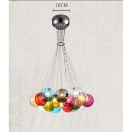 Creative The Nordic Color Restoring Ancient Ways Sklenená miska na zlatú rybku Svetlo Creative Droplight Lamp