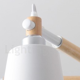 3 Ľahké moderné súčasné drevené lusterové svetlo
