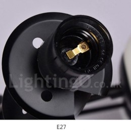 Čierny 8 ľahký moderný súčasný 2-poschodový kovový luster so skleneným tienidlom