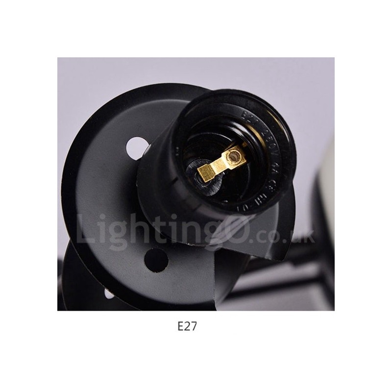 Čierny 8 ľahký moderný súčasný 2-poschodový kovový luster so skleneným tienidlom