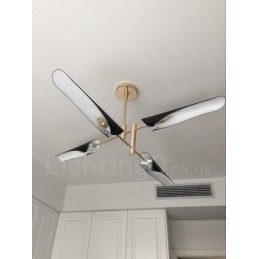 2-poschodový moderný súčasný 4 svetelný luster