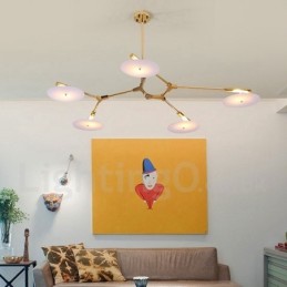 5 Ľahká moderná súčasná lustrová lampa