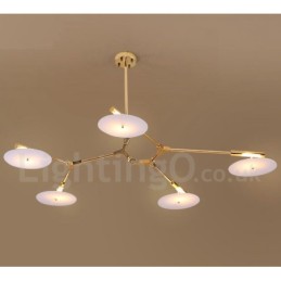 5 Ľahká moderná súčasná lustrová lampa