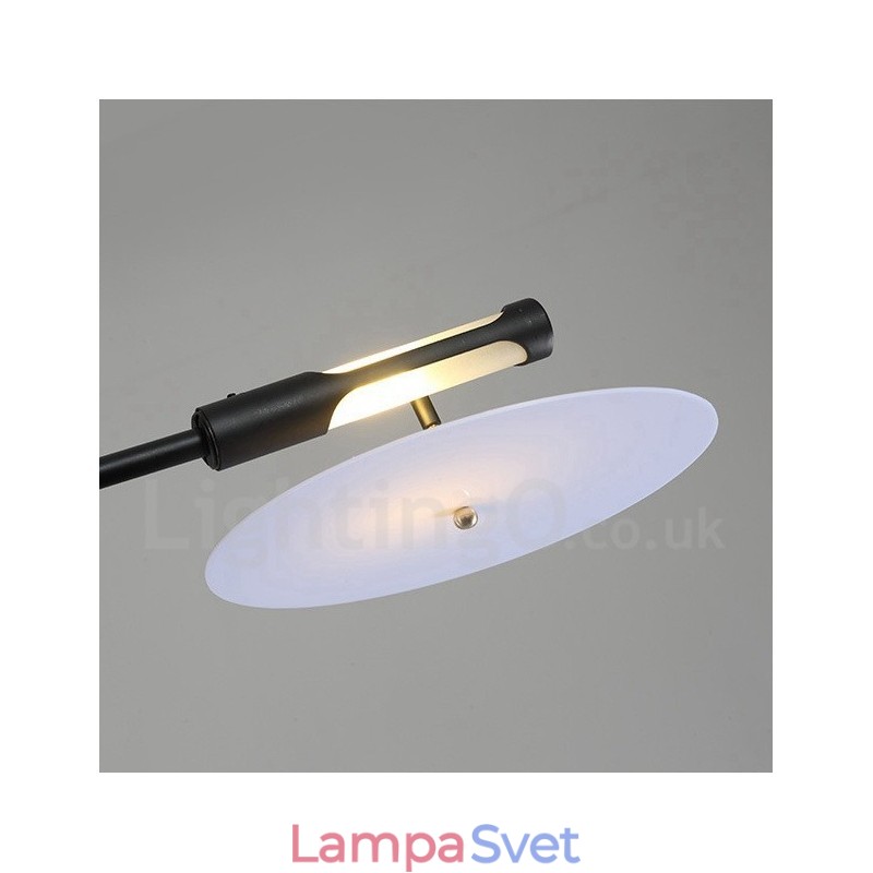 Čierna 8 ľahká moderná súčasná lustrová lampa