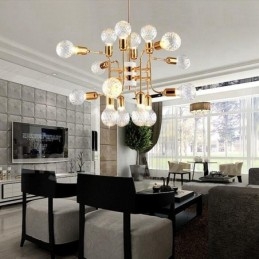 4-poschodová moderná súčasná 16 svetelná lustrová lampa