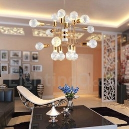 4-poschodová moderná súčasná 16 svetelná lustrová lampa