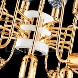 4-poschodová moderná súčasná 16 svetelná lustrová lampa