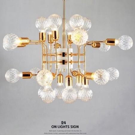4-vrstvová moderná súčasná 24 svetelná lustrová lampa 4-vrstvová moderná súčasná 24 svetelná lustrová lampa