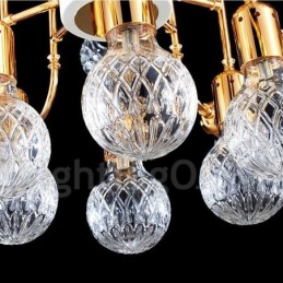 4-vrstvová moderná súčasná 24 svetelná lustrová lampa