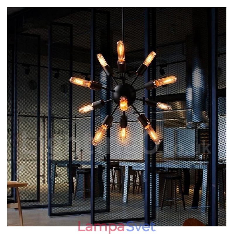 12 Ľahký retro vintage luster Sputnik