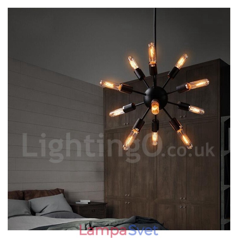 12 Ľahký retro vintage luster Sputnik