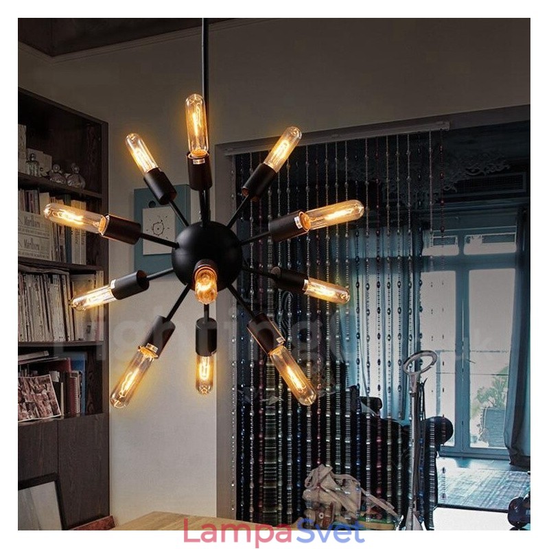 12 Ľahký retro vintage luster Sputnik