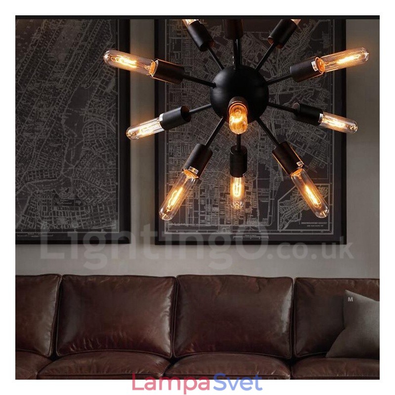 12 Ľahký retro vintage luster Sputnik