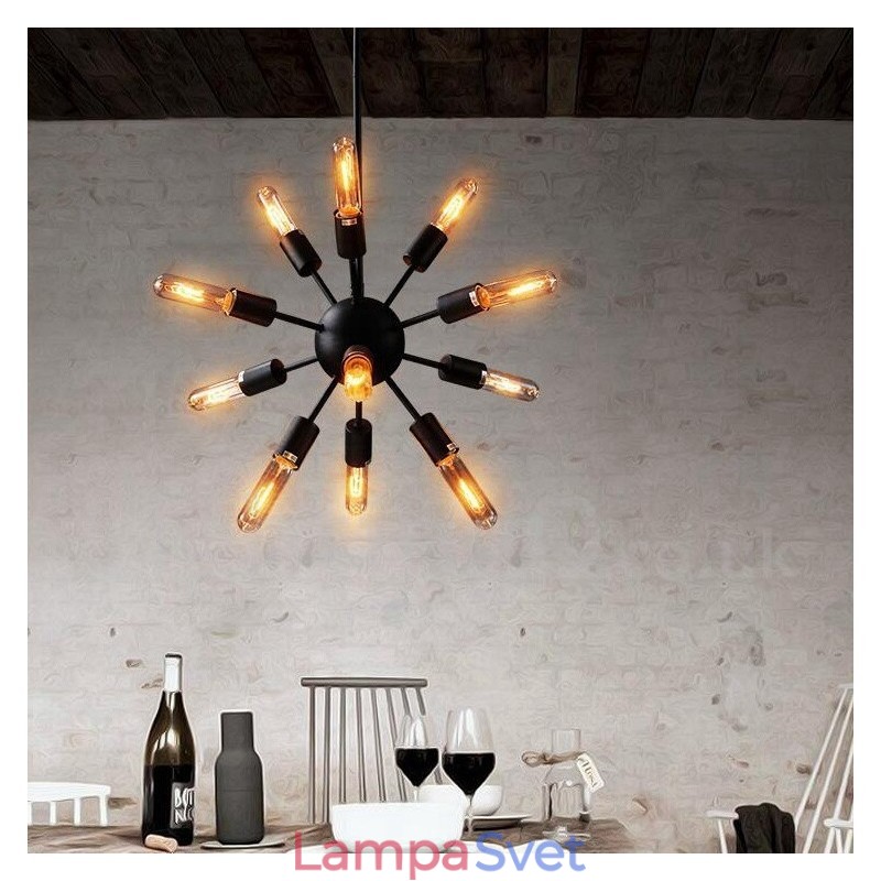 12 Ľahký retro vintage luster Sputnik