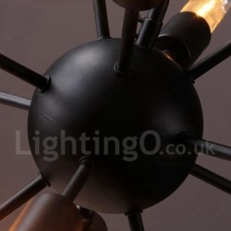 12 Ľahký retro vintage luster Sputnik